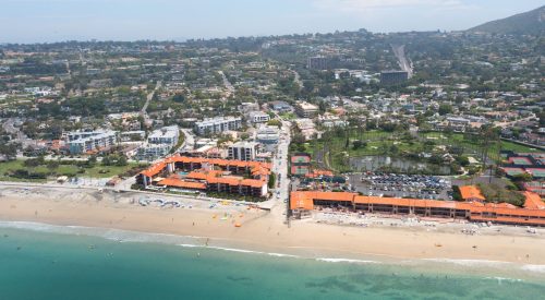 la jolla shores drone view